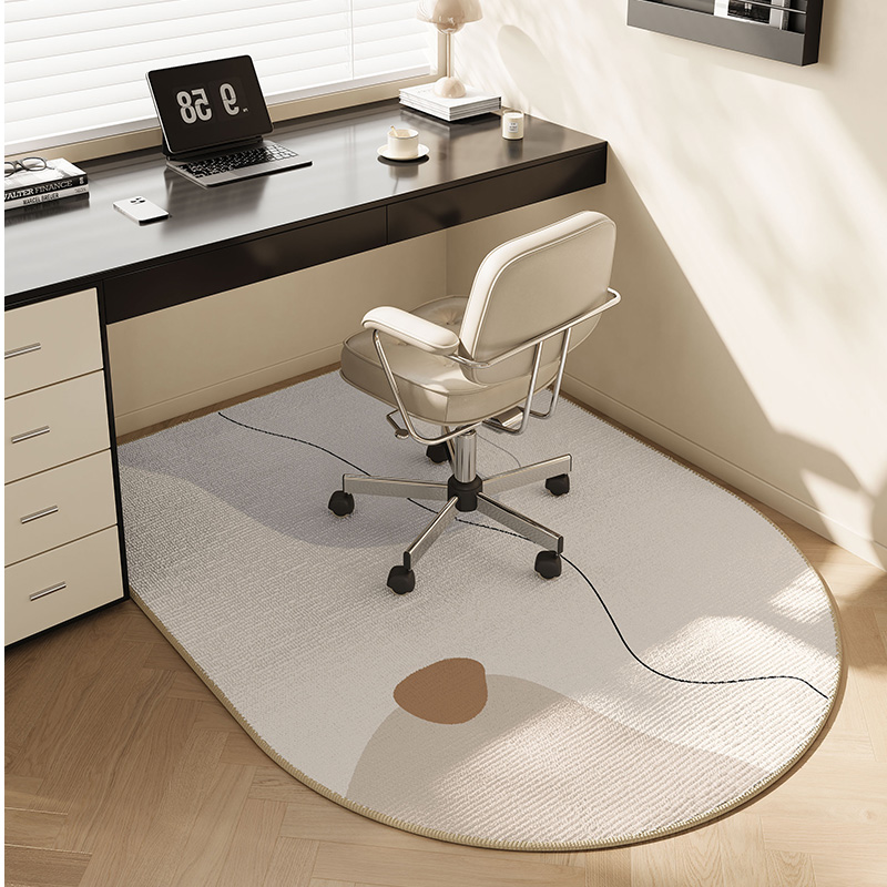 Printed Rug Abstract - VIKAMA Nieregularny Abstrakcyjny Dywanik Biurowy Minimalistyczny