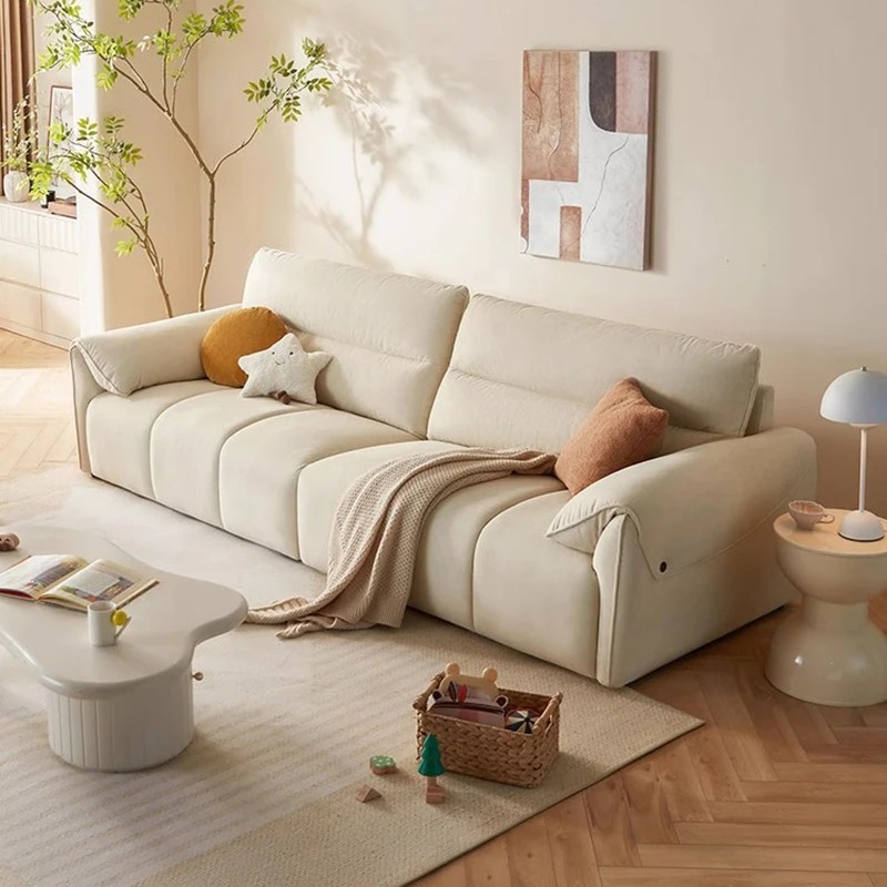 Interior Design White And Wood - Sofy do salonu w stylu fashion