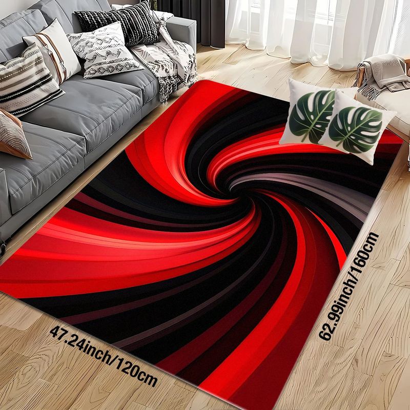 Dywan flanelowy z nadrukiem, c – Printed Rug Abstract recenzja i cena