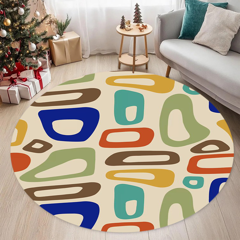 Nowoczesny dywan w stylu mid-c – Printed Rug Abstract recenzja i cena