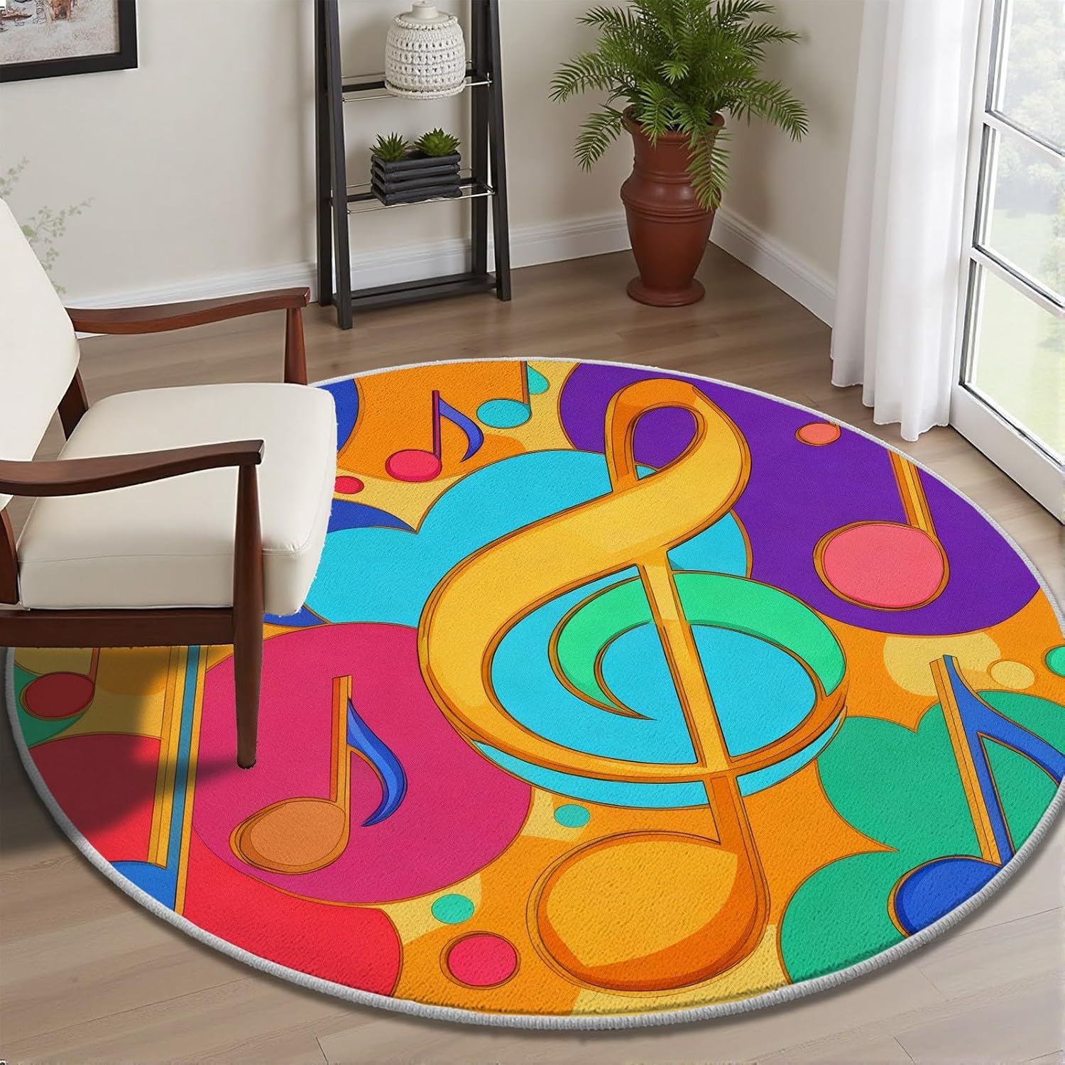 Kolorowy abstrakcyjny wzór nut – Printed Rug Abstract recenzja i cena